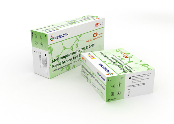 CE ISO Methamphetamine MET Gold Drug Rapid Test Kit