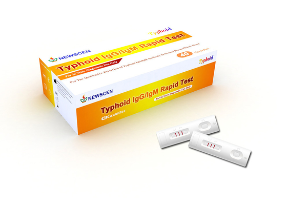 Home One Step In Vitro Diagnostic Typhoid IgG IgM Rapid Test